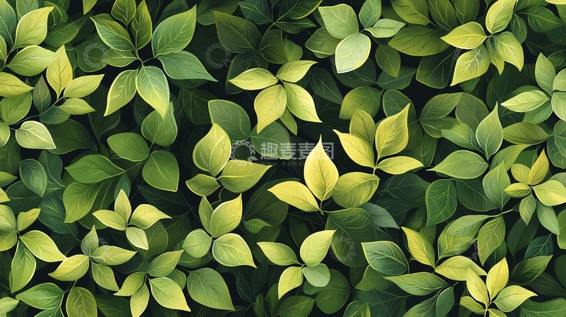 高清大图下载【趣麦麦图】绿色植物清新背景