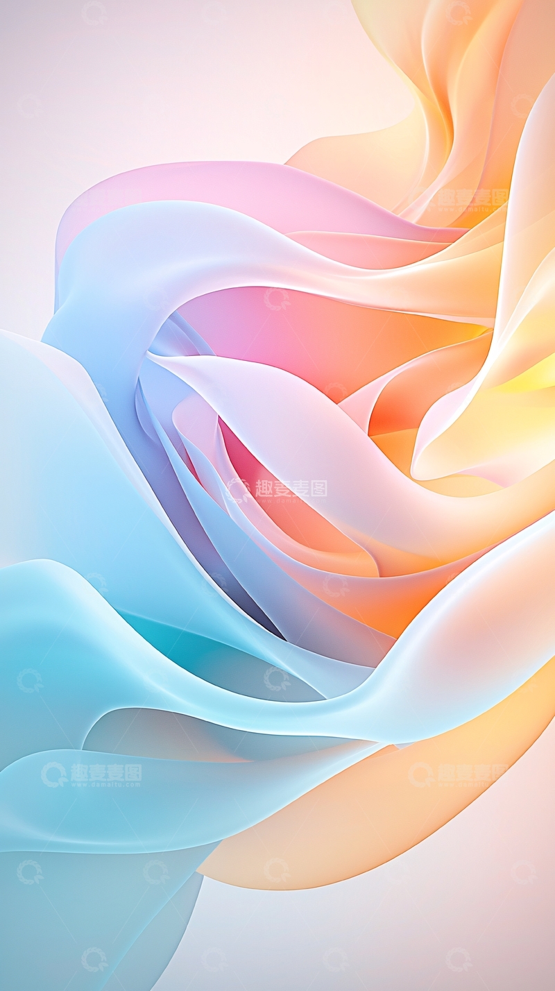 高清大图下载【趣麦麦图】抽象柔和渐变背景