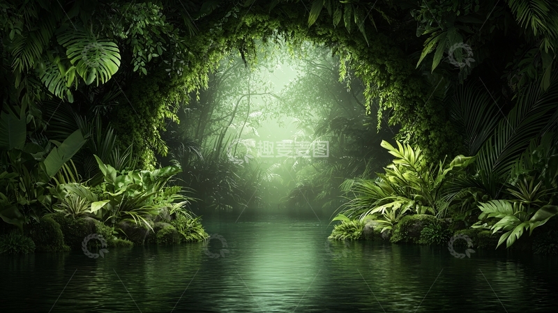 高清大图下载【趣麦麦图】幽暗洞穴高清图片