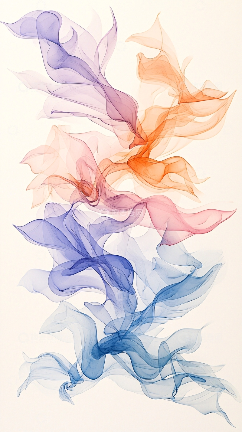 高清大图下载【趣麦麦图】梦幻柔美丝绸曲线