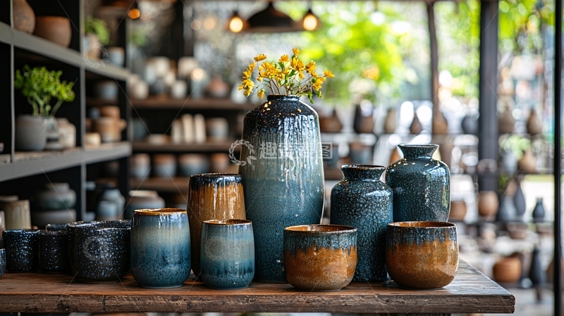 高清大图下载【趣麦麦图】陶瓷花瓶静物展示