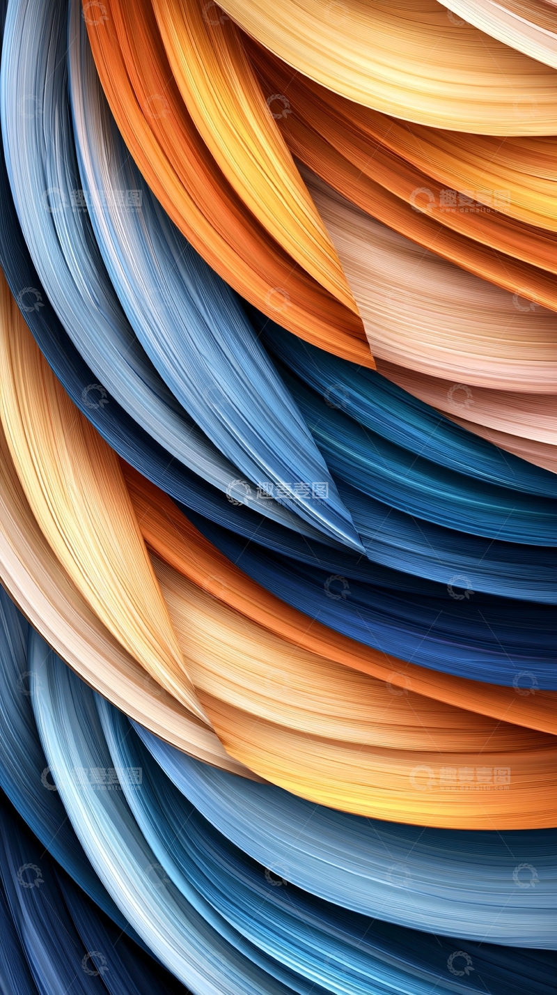 高清大图下载【趣麦麦图】抽象流动曲线