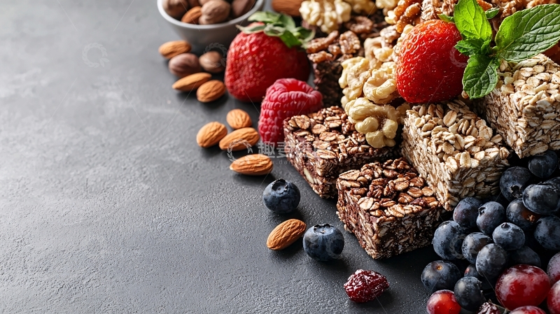 高清大图下载【趣麦麦图】健康零食拼盘