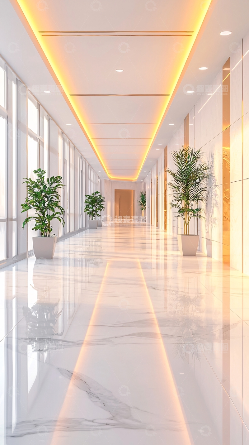 高清大图下载【趣麦麦图】现代简约风格走廊