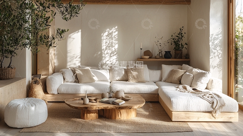 高清大图下载【趣麦麦图】温馨舒适的客厅一角