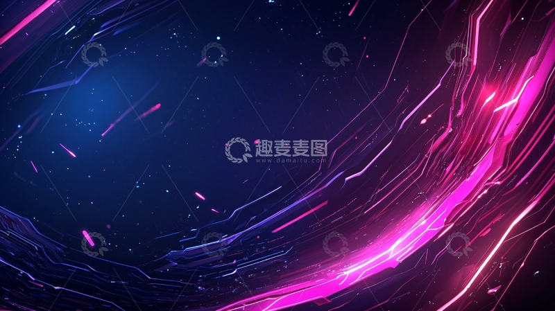 高清大图下载【趣麦麦图】紫色和蓝色科技感背景