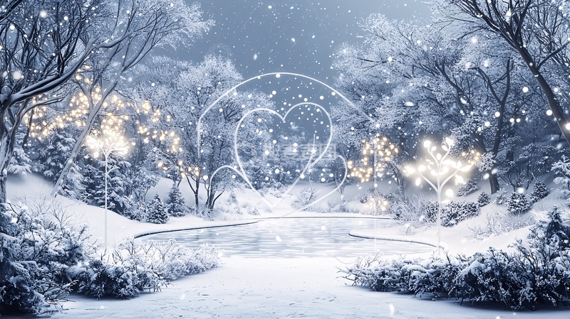 高清大图下载【趣麦麦图】冬日梦幻雪景