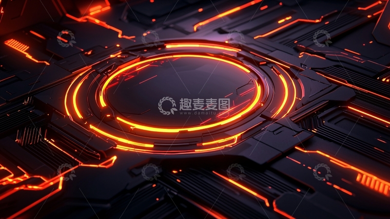高清大图下载【趣麦麦图】未来科技感电路板