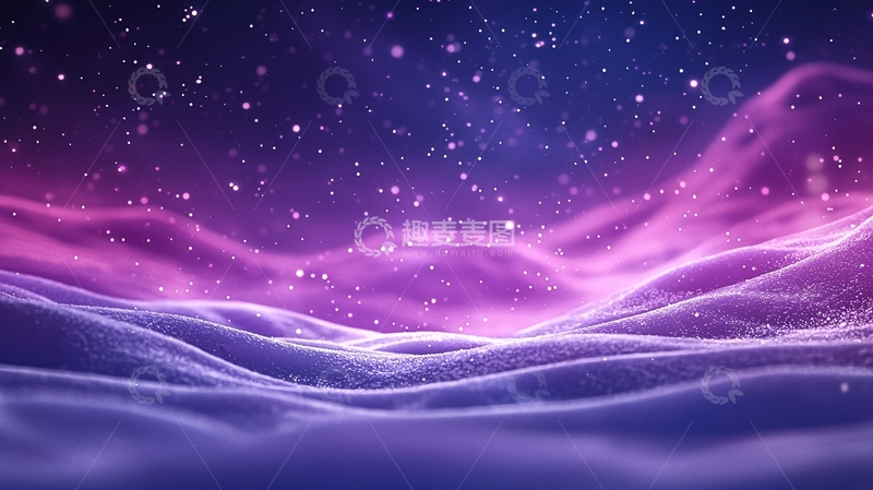 高清大图下载【趣麦麦图】紫色星空梦幻背景
