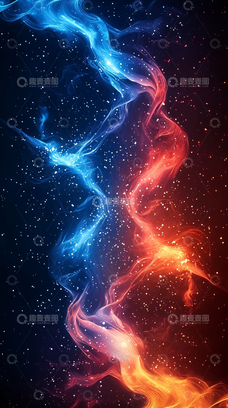 高清大图下载【趣麦麦图】火焰与冰的交织4