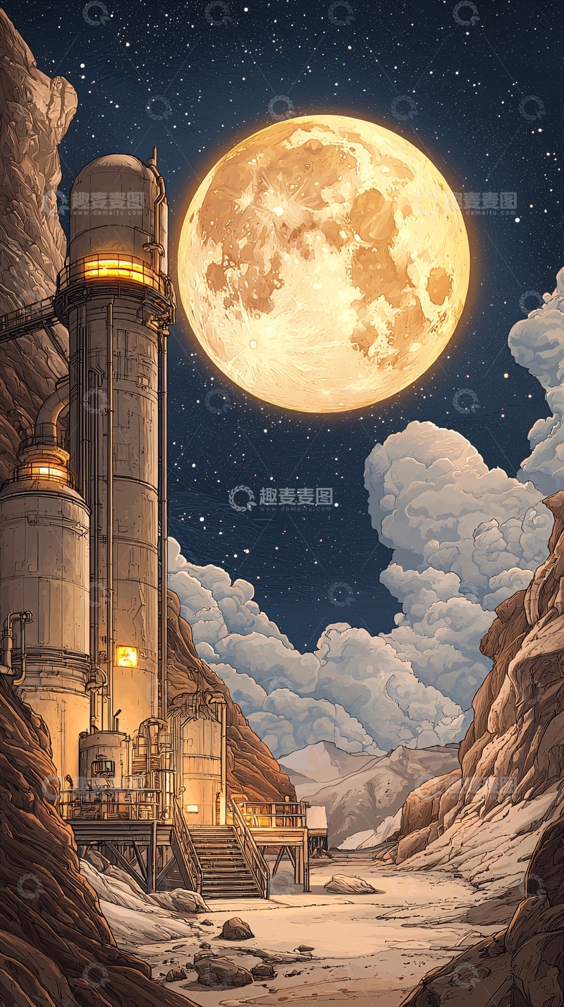 高清大图下载【趣麦麦图】夜晚高清图片