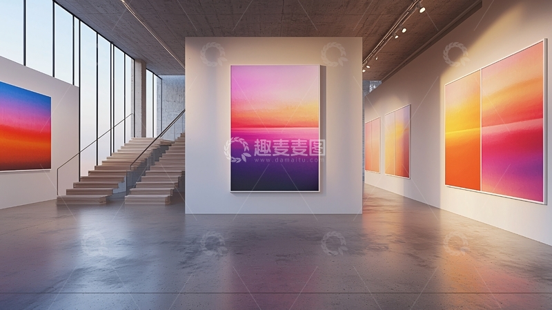 高清大图下载【趣麦麦图】艺术画廊高清图片