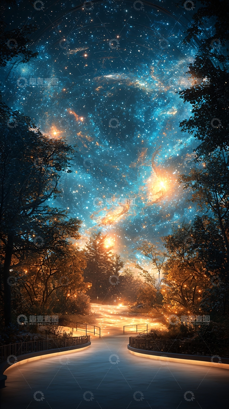 高清大图下载【趣麦麦图】繁星点点的夜空