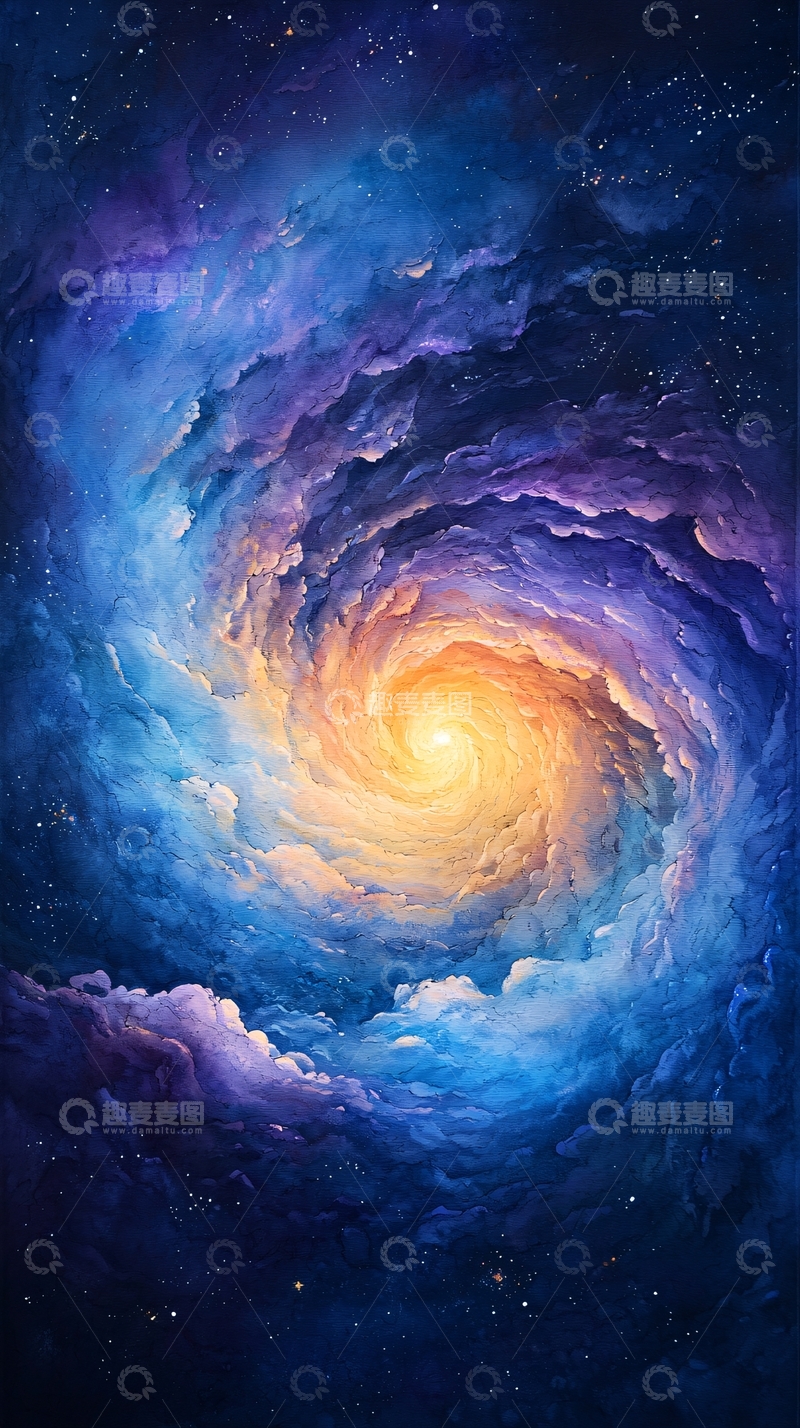 高清大图下载【趣麦麦图】宇宙星云的艺术漩涡