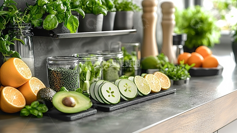 高清大图下载【趣麦麦图】新鲜水果蔬菜摆放