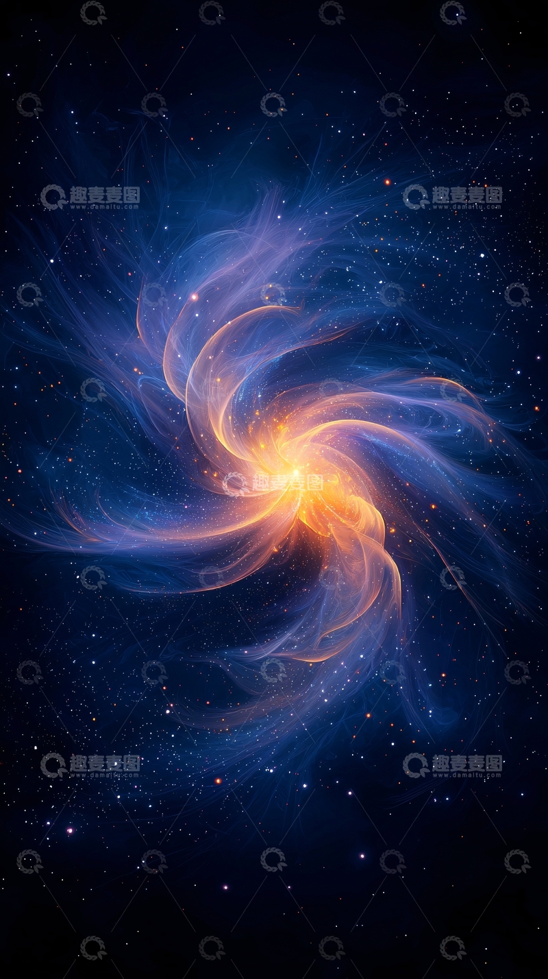 高清大图下载【趣麦麦图】旋转星云高清图片