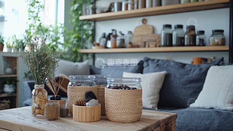 高清大图下载【趣麦麦图】舒适的自然风格家居内饰