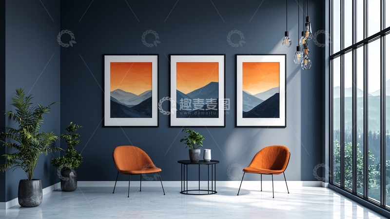 高清大图下载【趣麦麦图】现代简约客厅