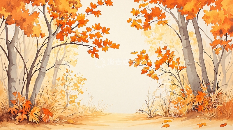 高清大图下载【趣麦麦图】秋季树林高清图片