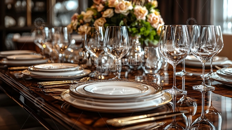 高清大图下载【趣麦麦图】精致的餐桌摆设