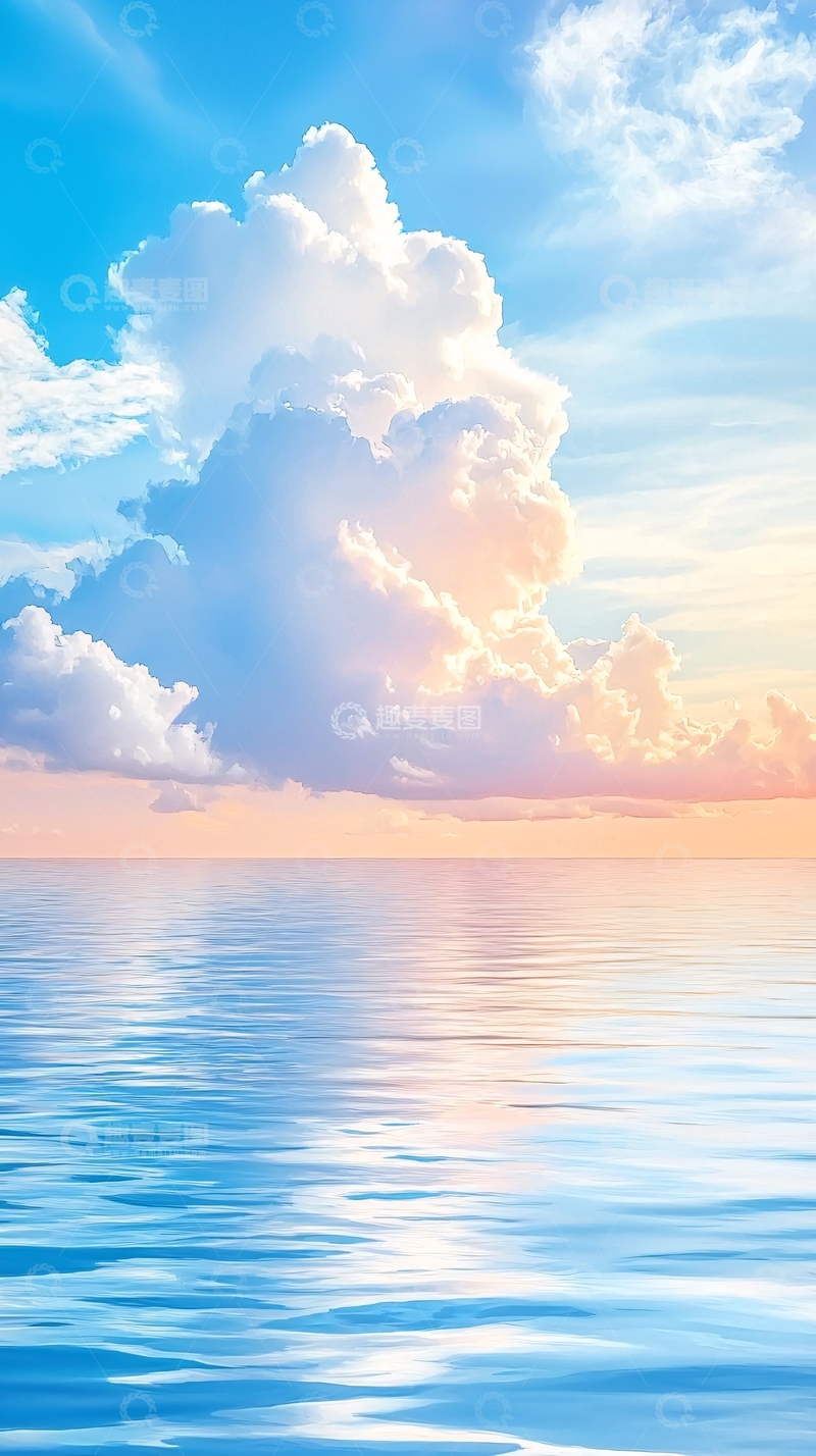高清大图下载【趣麦麦图】水天一色高清图片