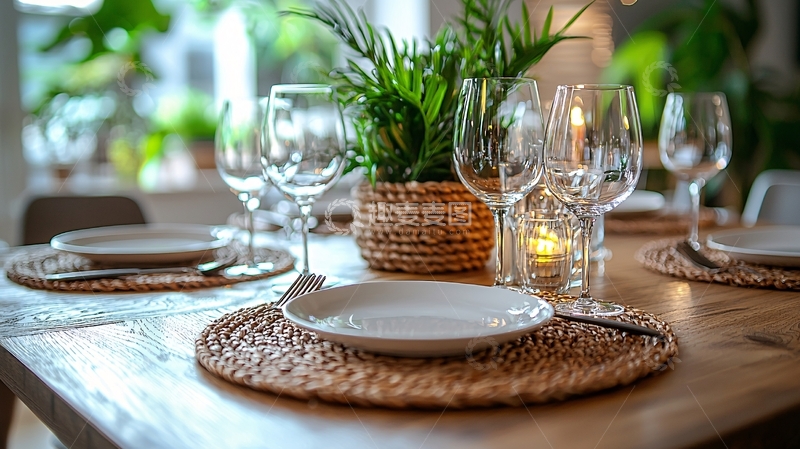 高清大图下载【趣麦麦图】精致餐桌摆设静物