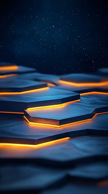 未来科技感地面发光