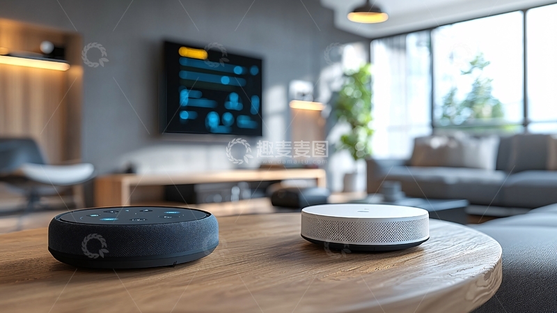 高清大图下载【趣麦麦图】智能家居客厅场景