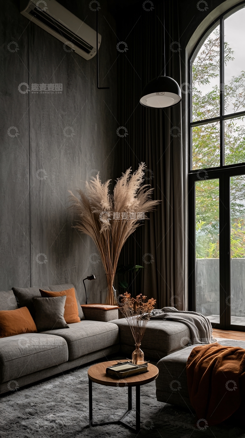 高清大图下载【趣麦麦图】现代简约风客厅一角