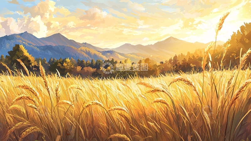 高清大图下载【趣麦麦图】金色麦田高清图片