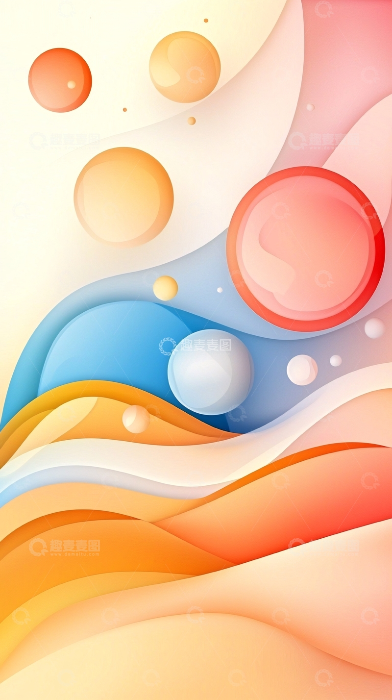 高清大图下载【趣麦麦图】抽象波浪高清图片