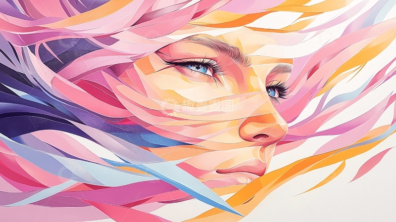 高清大图下载【趣麦麦图】女性面部高清图片