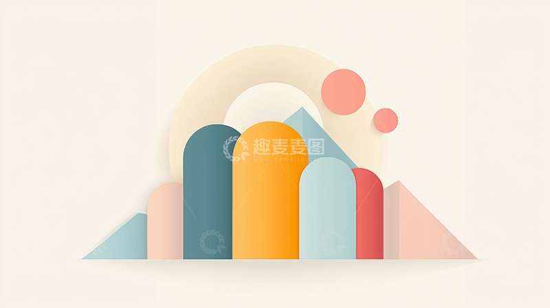 高清大图下载【趣麦麦图】抽象几何背景