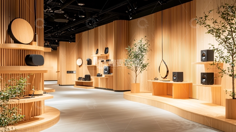高清大图下载【趣麦麦图】木质风格店铺内部