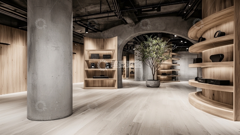 高清大图下载【趣麦麦图】现代简约商店内部