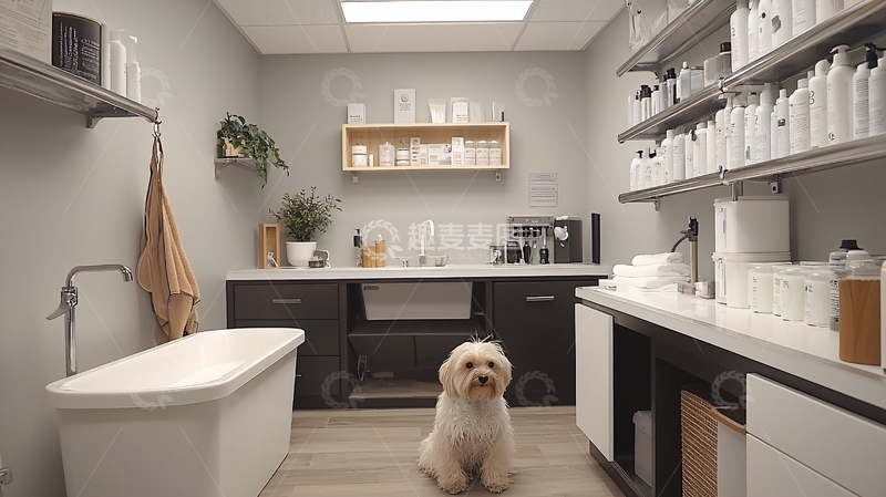 高清大图下载【趣麦麦图】宠物友好的洗衣房