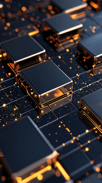 芯片电路发光金属感