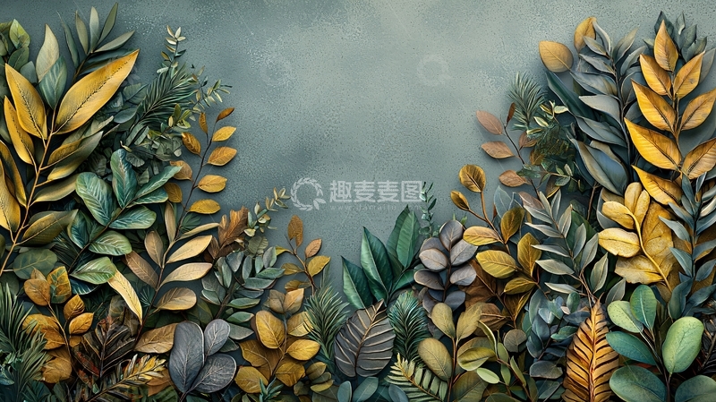 高清大图下载【趣麦麦图】色彩丰富的植物群