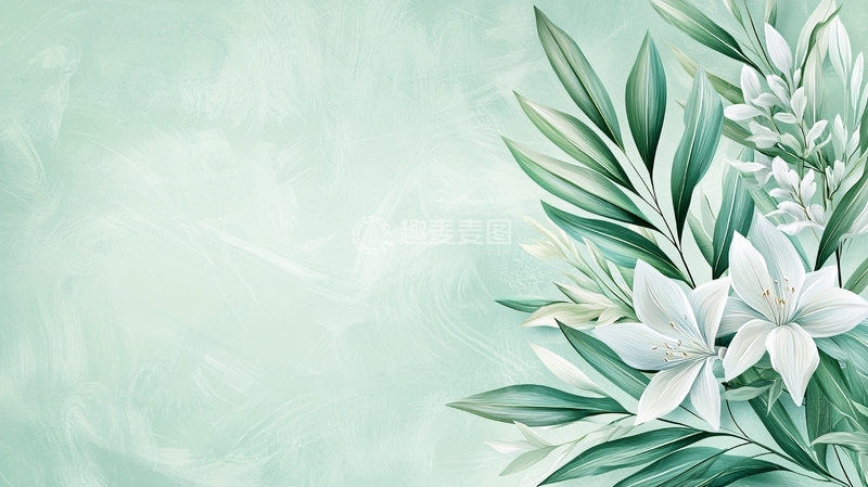 高清大图下载【趣麦麦图】小清新花卉背景