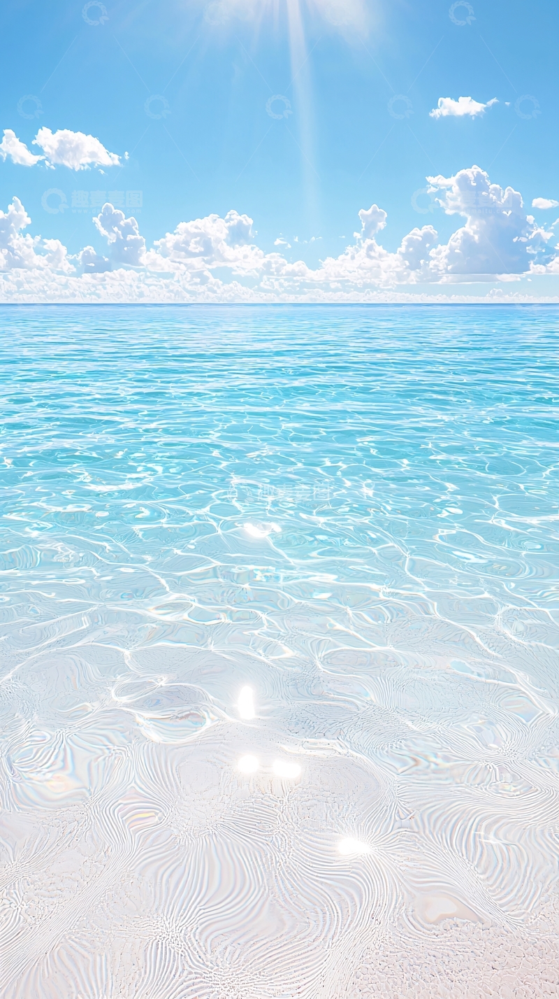 高清大图下载【趣麦麦图】清澈海水高清图片