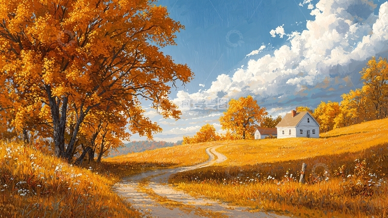 高清大图下载【趣麦麦图】秋日田园风光84