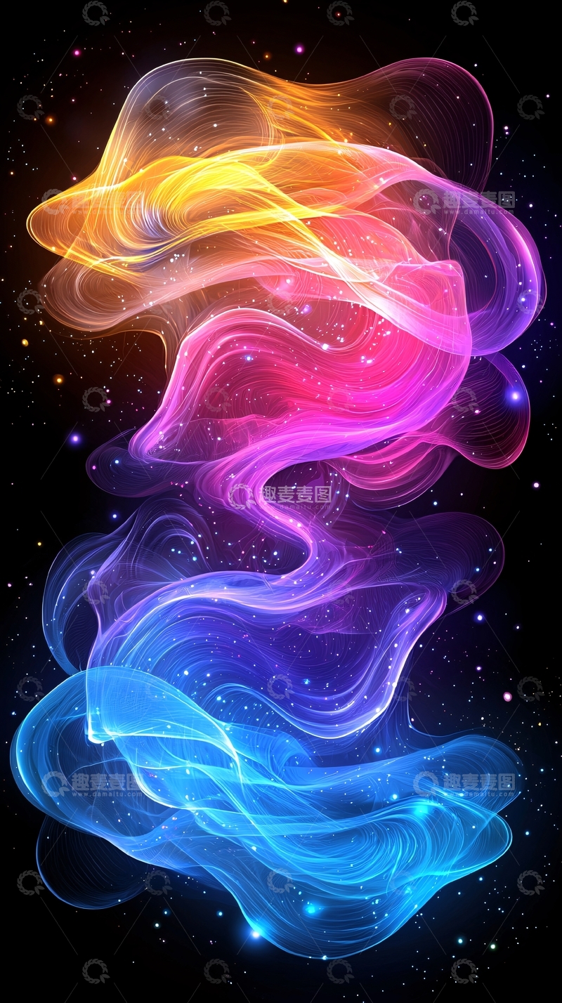 高清大图下载【趣麦麦图】绚丽渐变光晕背景
