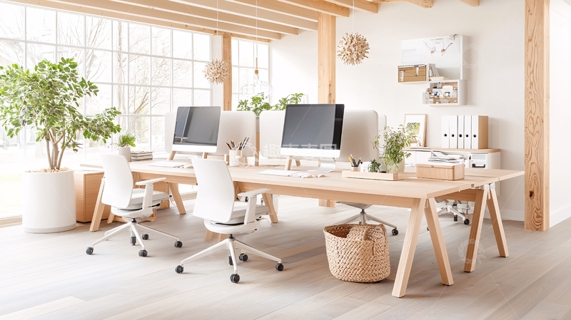 高清大图下载【趣麦麦图】开放式办公空间采光好