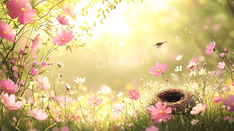 高清大图下载【趣麦麦图】繁花盛开的唯美场景