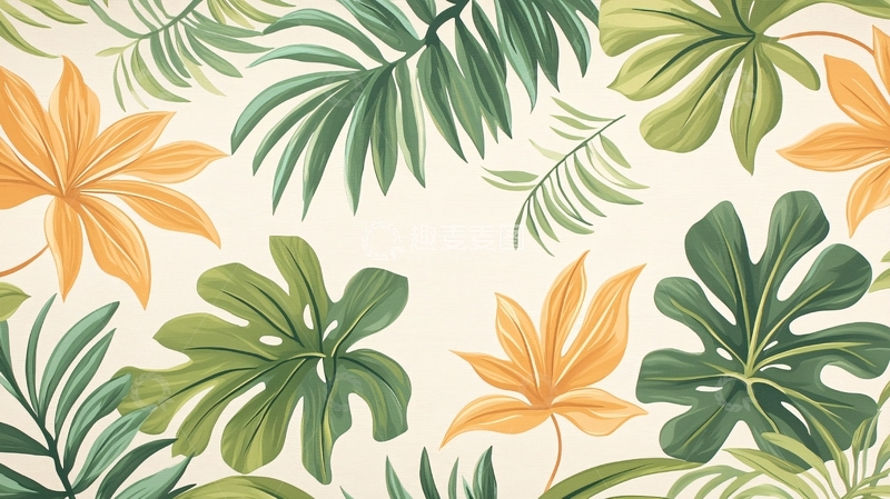 高清大图下载【趣麦麦图】植物主题背景