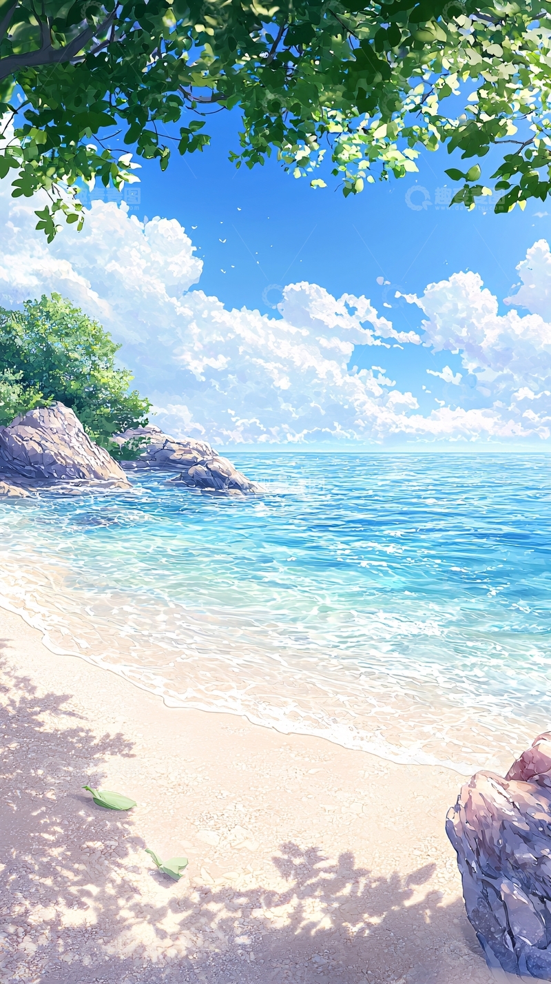 高清大图下载【趣麦麦图】清新唯美的海边风景