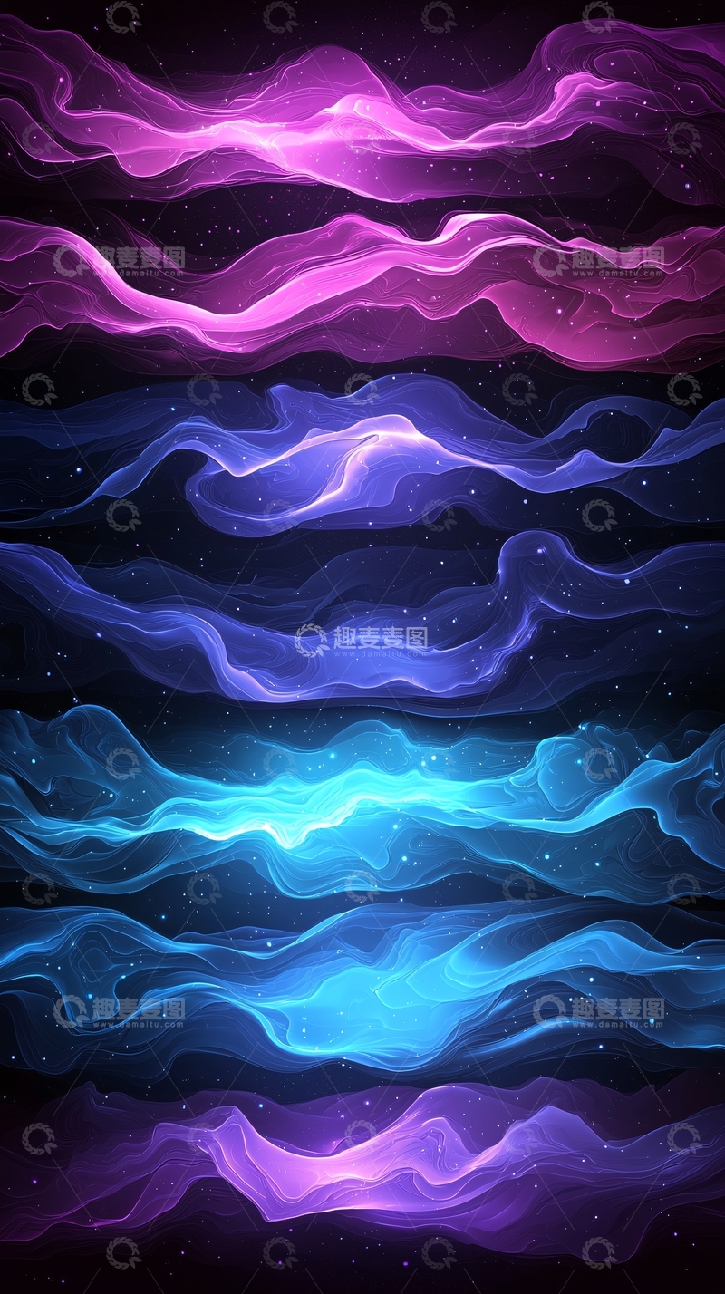高清大图下载【趣麦麦图】抽象彩色烟雾背景