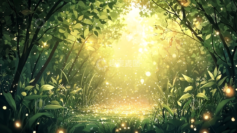 高清大图下载【趣麦麦图】梦幻森林高清图片