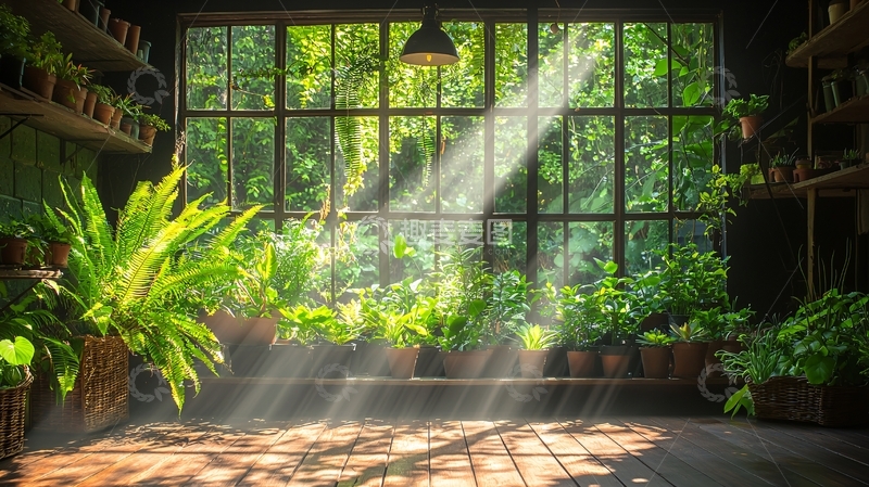 高清大图下载【趣麦麦图】室内植物园高清图片