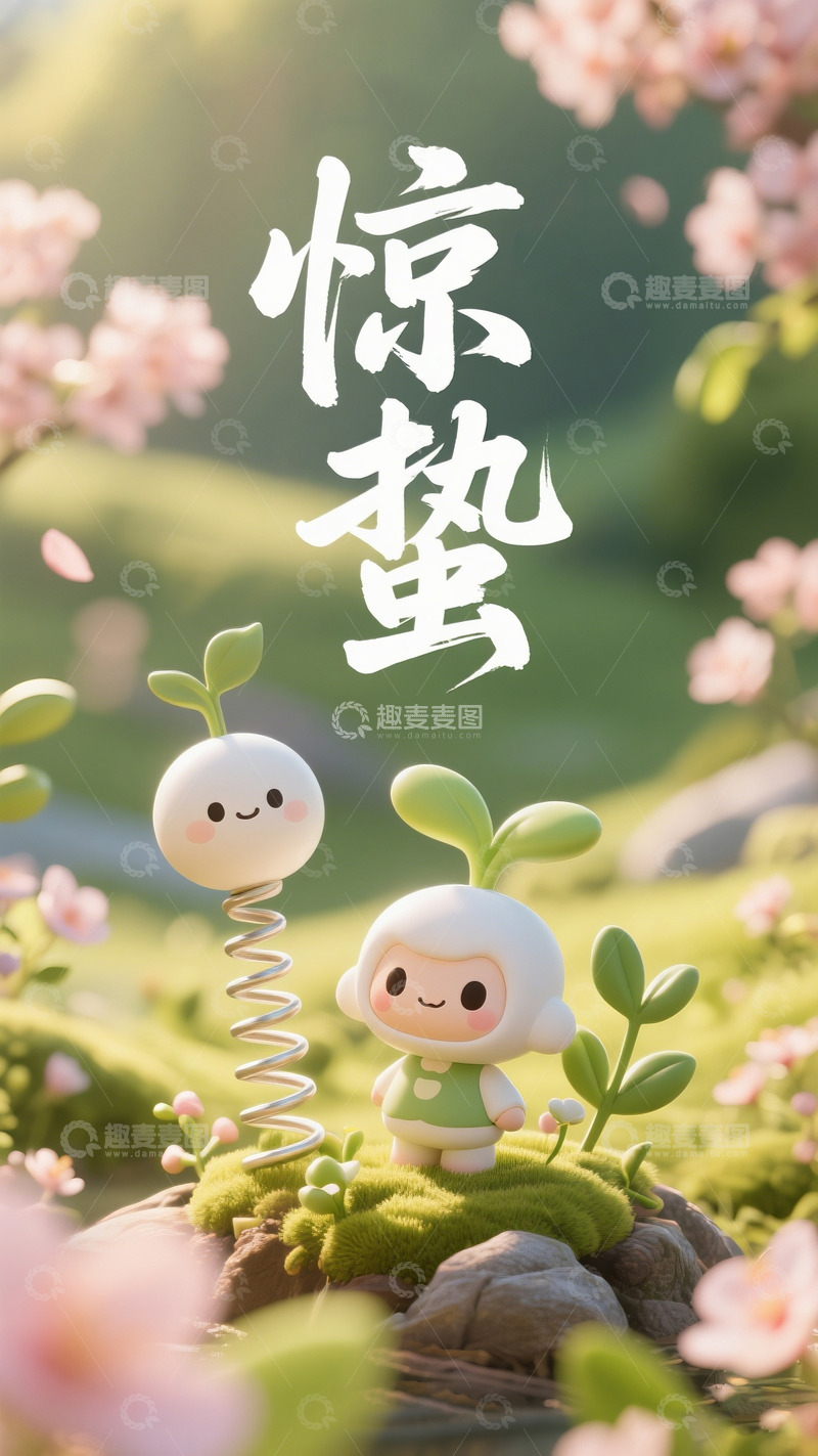 高清大图下载【趣麦麦图】惊蛰海报设计2